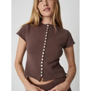 The Alana Top - Brown