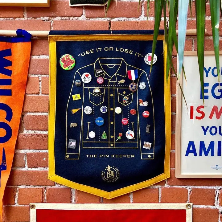 Pin Keepers - Denim Jacket Camp Flag