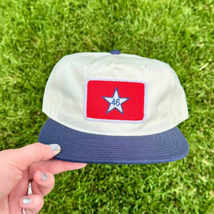 46 Star Flag Hat - Navy/Cream
