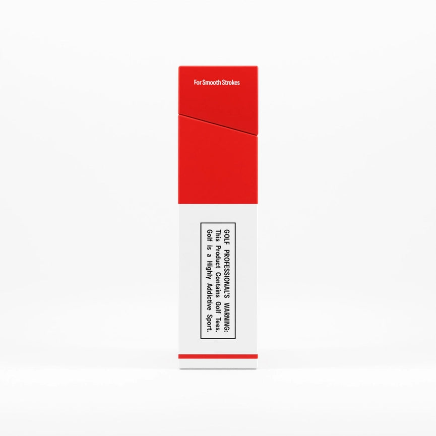 Royal Reds | Golf Tee Holder + 10 Bamboo 2¾ Inch Tees
