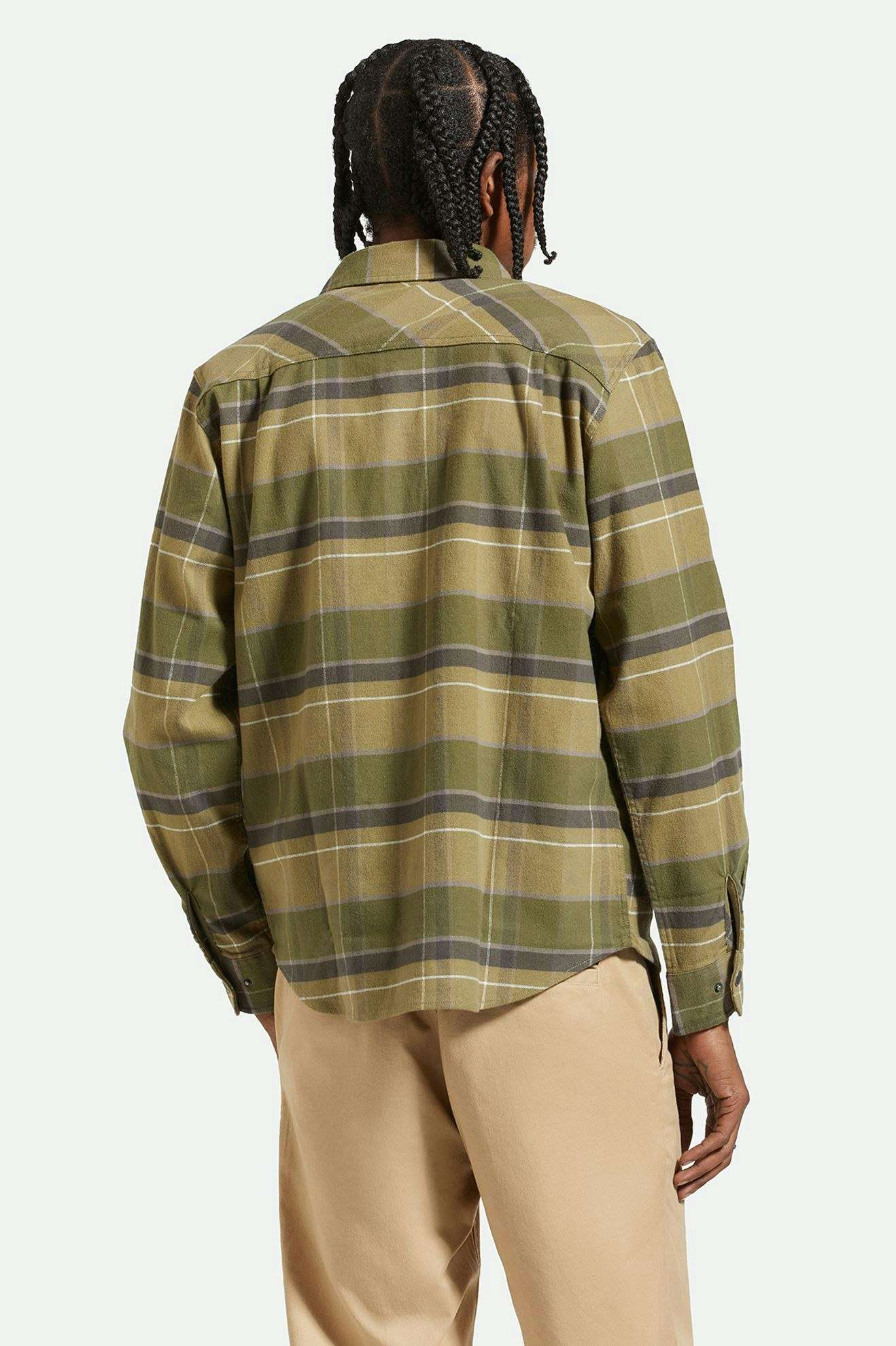 Builders Bowery Flannel - Dill/Olive Surplus/Washed Black