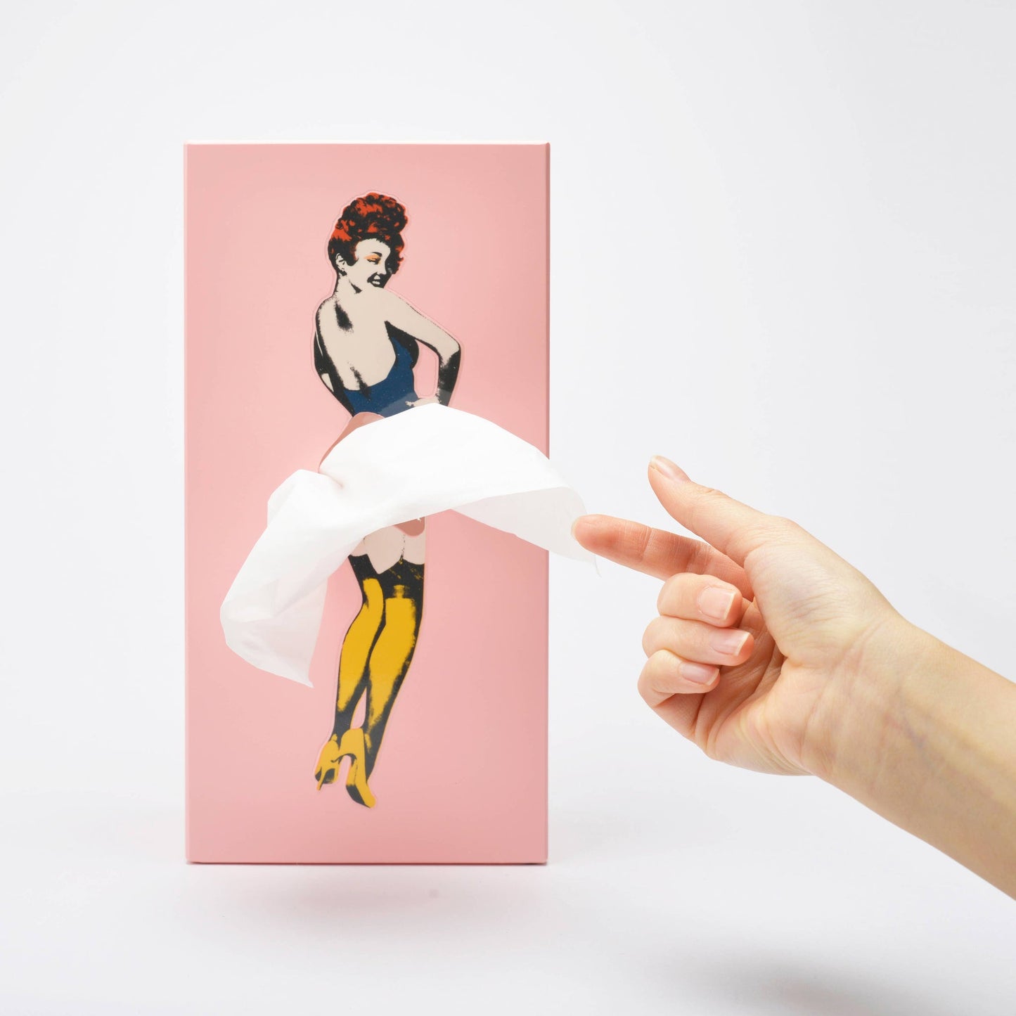 Flying Skirt Tissue Box - Pink