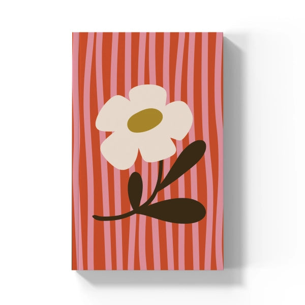 Daisy Stripes Soft Touch Classic Layflat Notebook