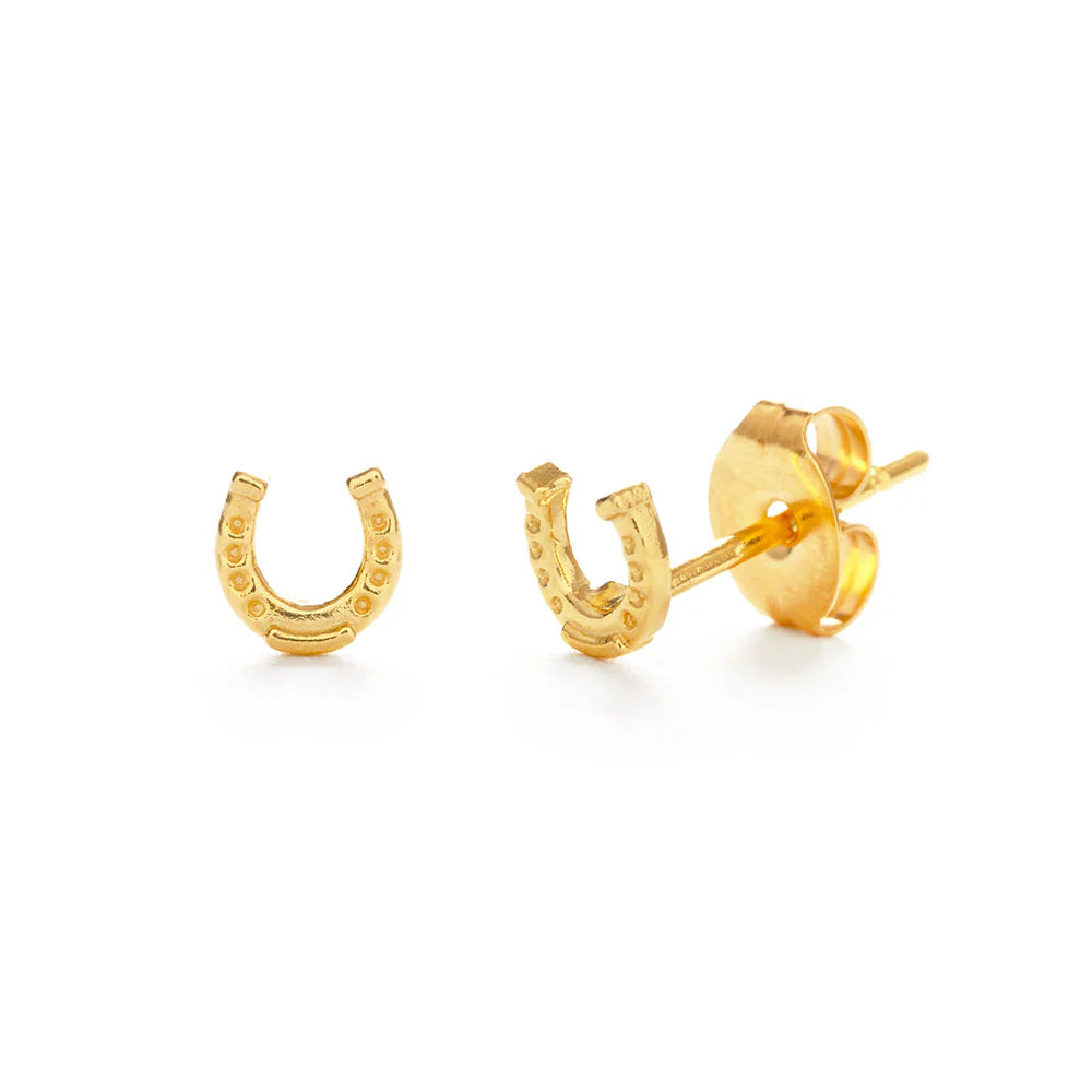 Tiny Horseshoe Stud Earrings