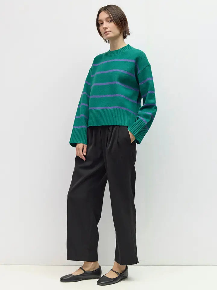 The Casey Sweater - Green/Blue