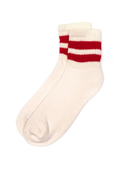 The Mono Stripe Quarter Crew Socks