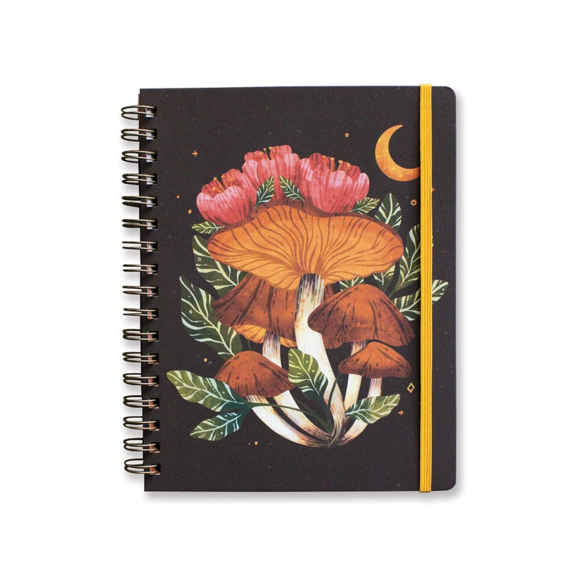 Midnight Mushroom Hardcover Spiral Sketchbook