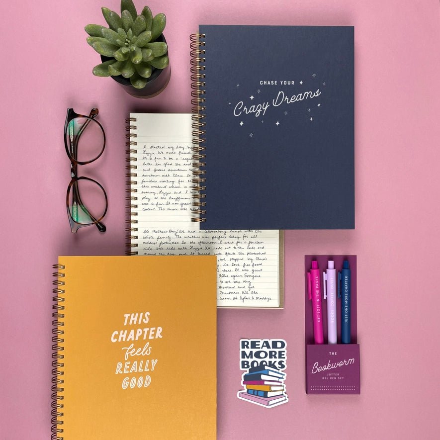 The Bookworm Jotter Gel Pen: Set of 3