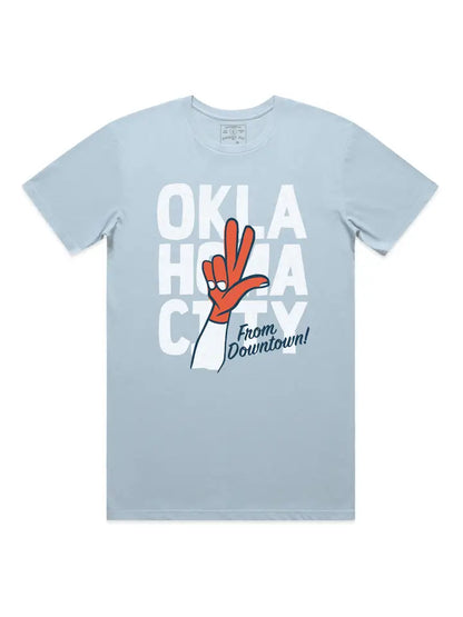 From Downtown Thunder Tee - Vintage Denim