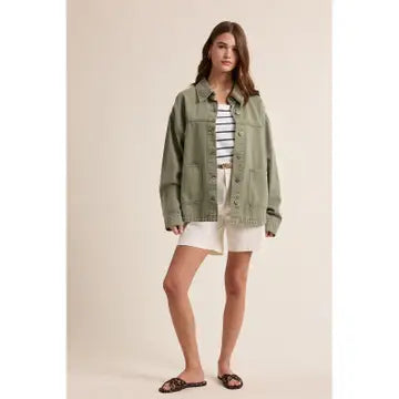 Denim Chore Jacket - Olive