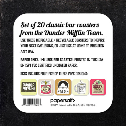 Coaster: The Office Everyday Coaster Set of Five - Pack of Six