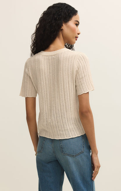 Starboard Crochet Top - Linen