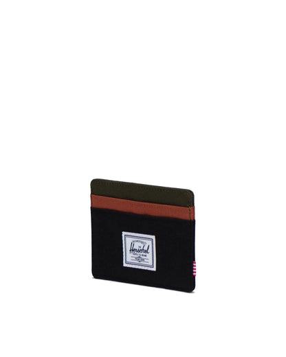 Charlie Cardholder Black/Ivy