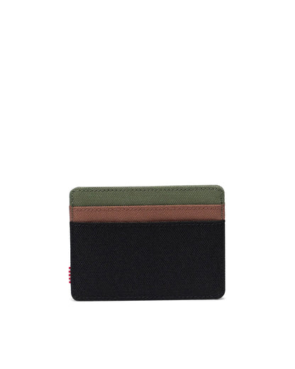 Charlie Cardholder Black/Four Leaf Clover