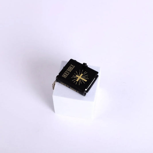 Mini Bible Keychain, Black