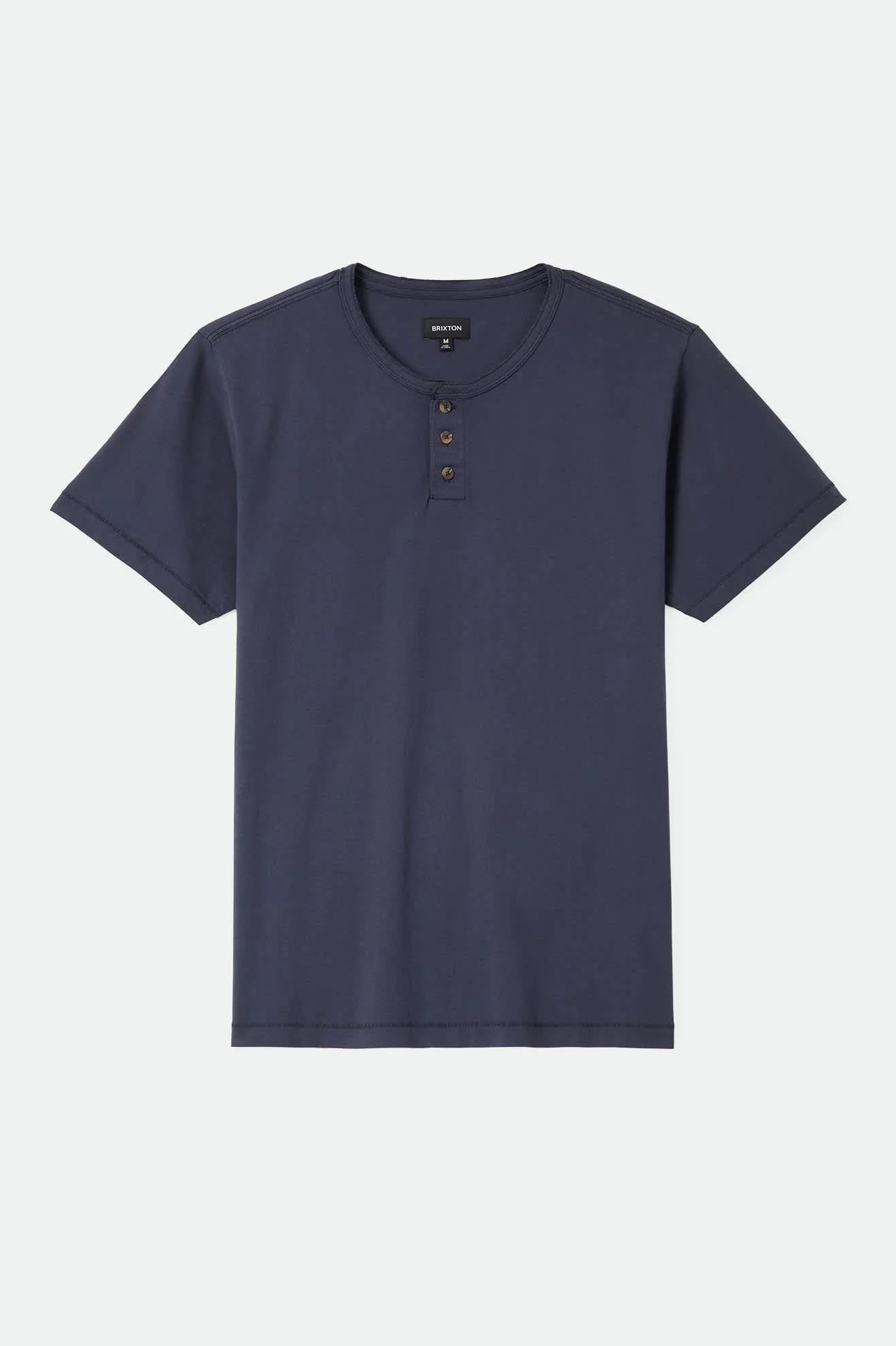 Baseline Henley T-Shirt - Washed Navy Vintage Wash