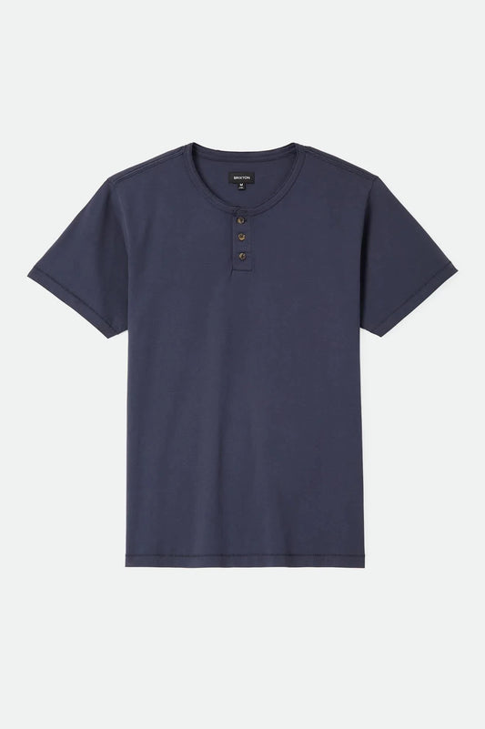 Baseline Henley T-Shirt - Washed Navy Vintage Wash