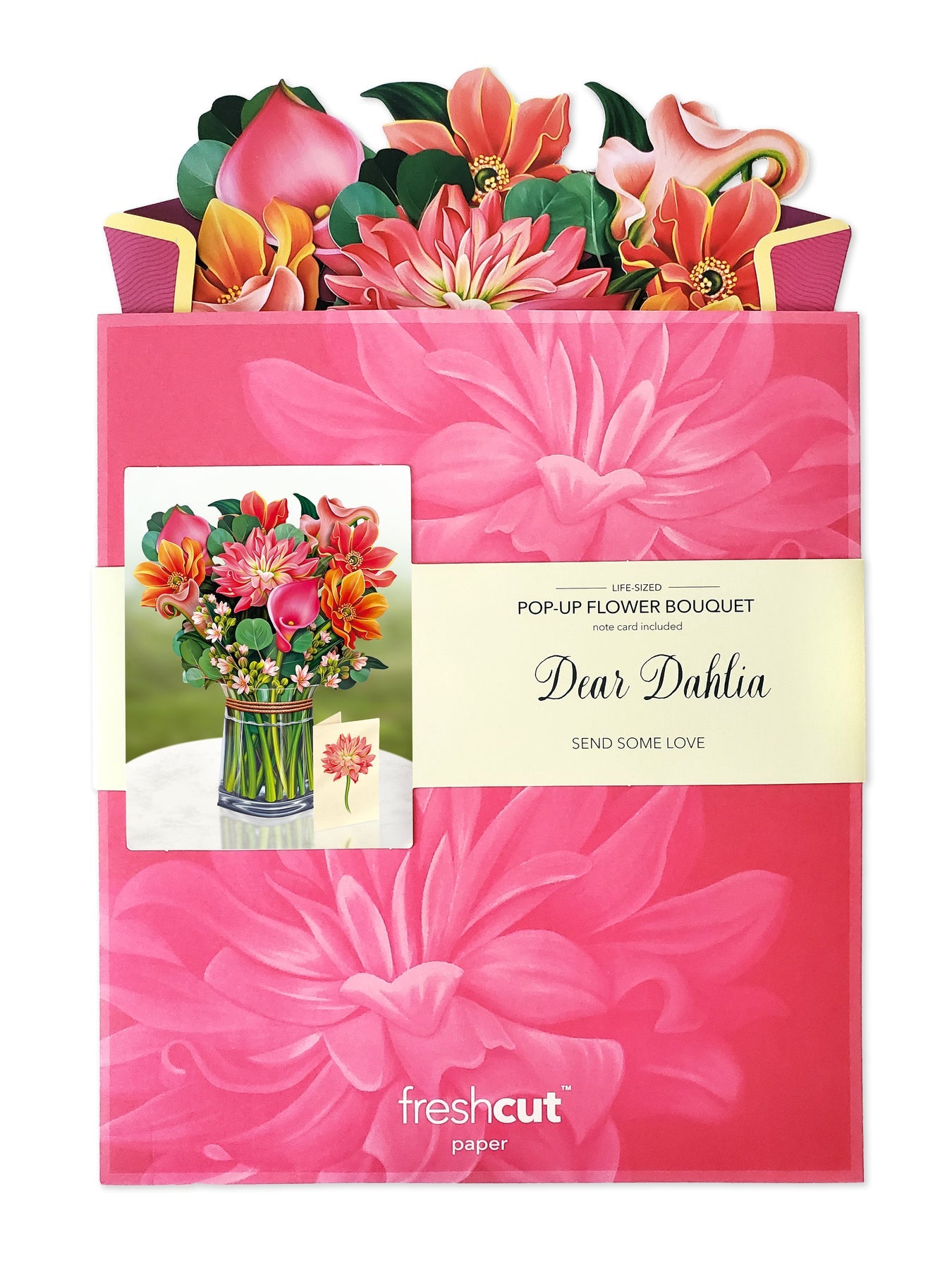 Dear Dahlia 3D Pop Up Bouquet