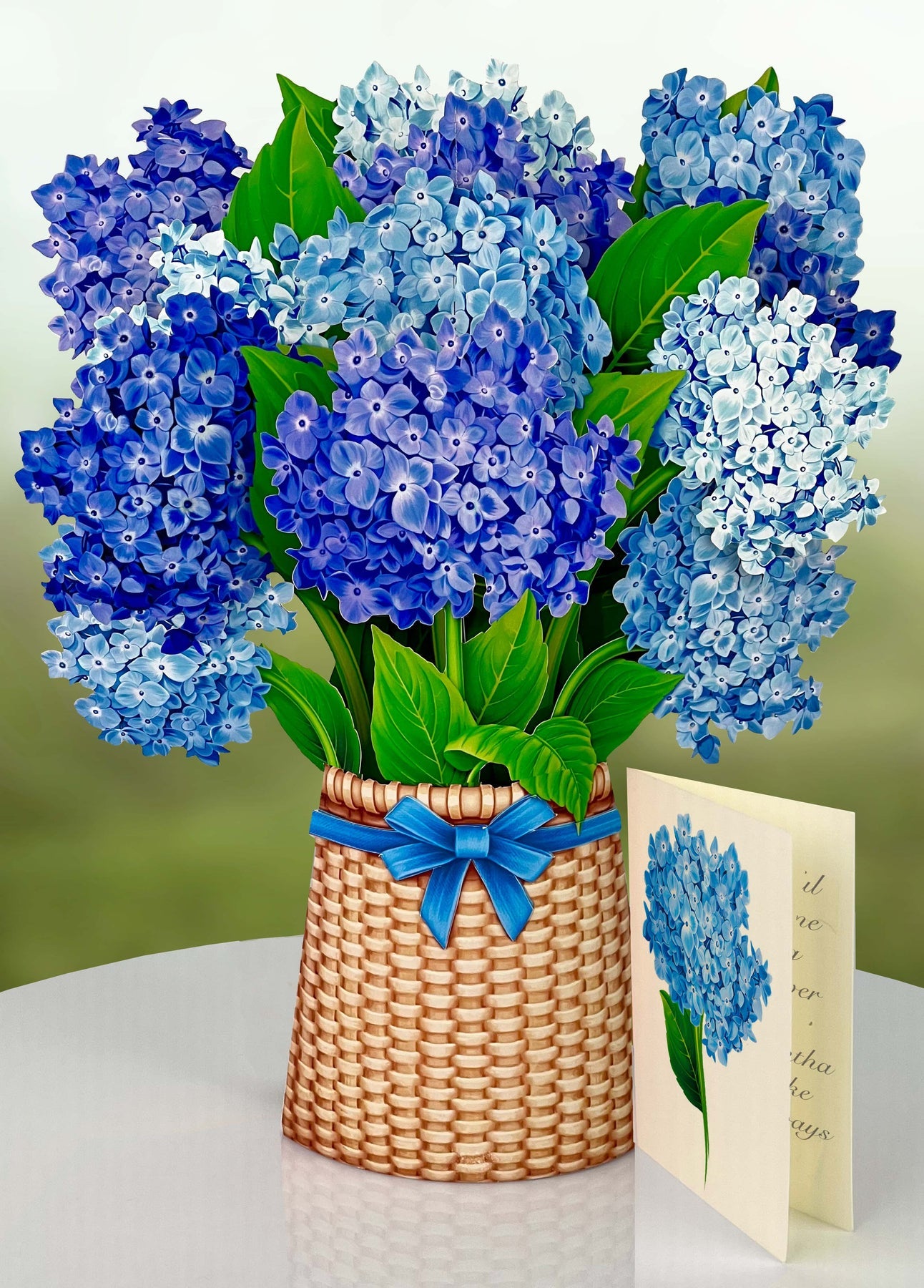 Nantucket Hydrangea 3D Pop Up Bouquet