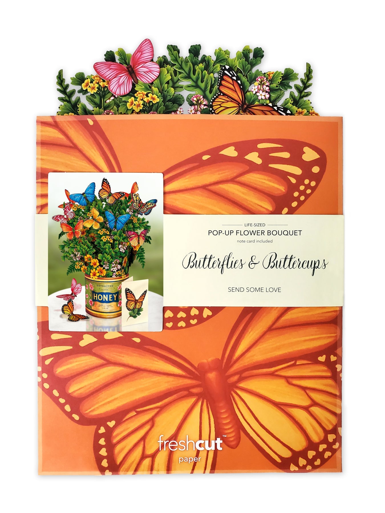 Butterflies & Buttercups 3D Pop Up Bouquet