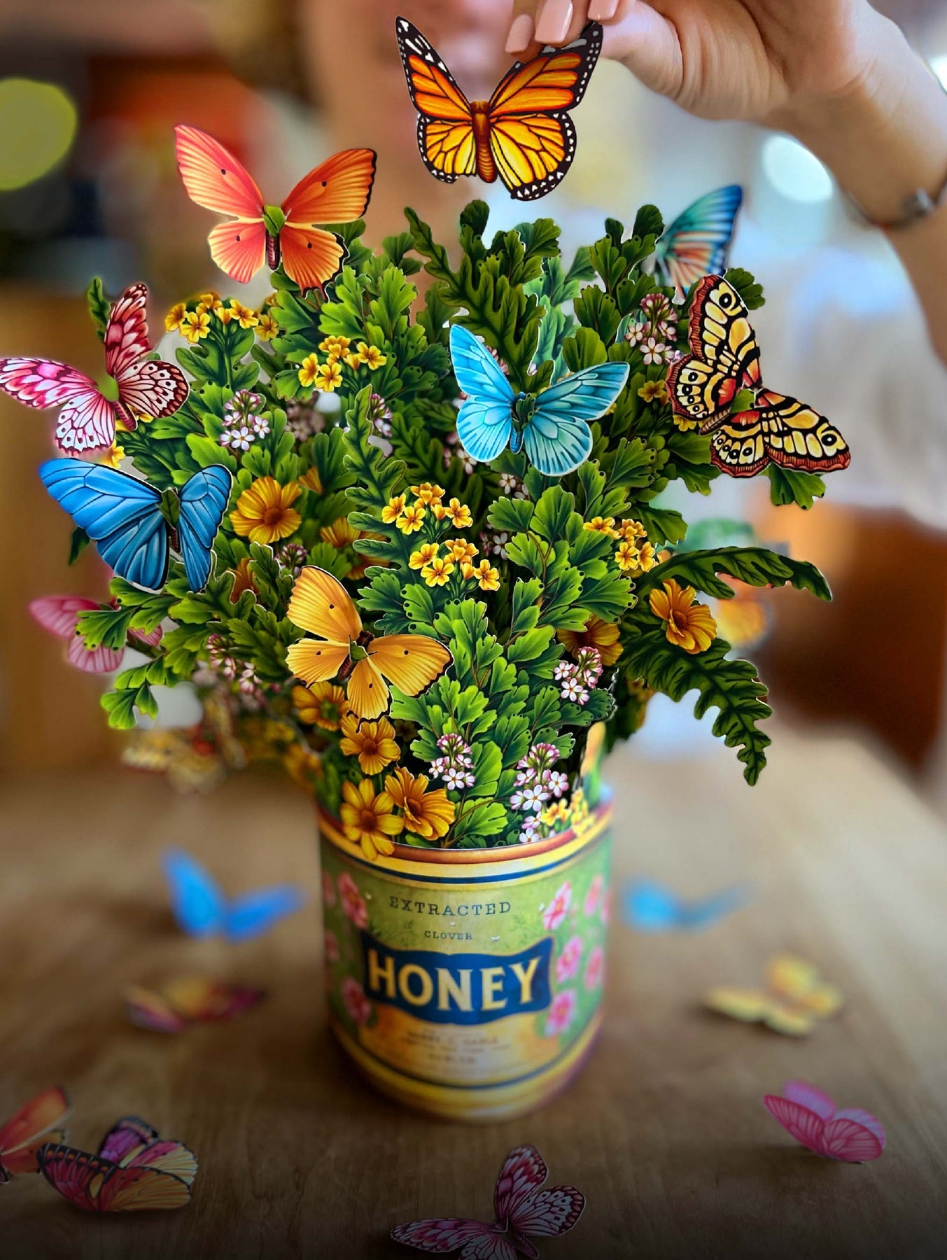 Butterflies & Buttercups 3D Pop Up Bouquet