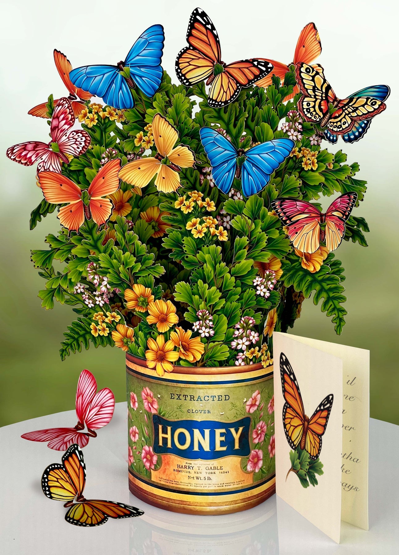 Butterflies & Buttercups 3D Pop Up Bouquet