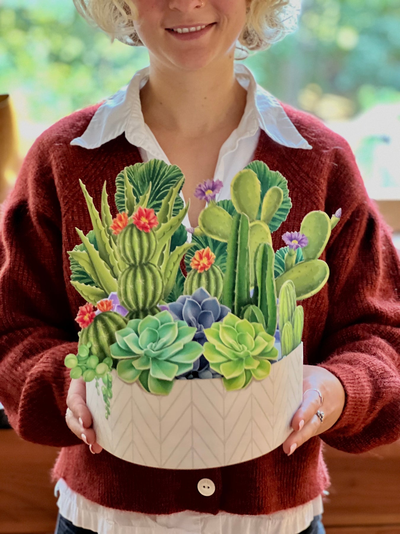 Cactus Garden 3D Pop Up Bouquet
