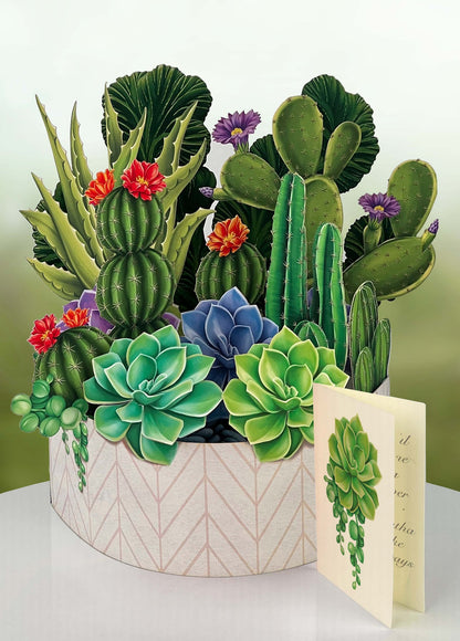 Cactus Garden 3D Pop Up Bouquet