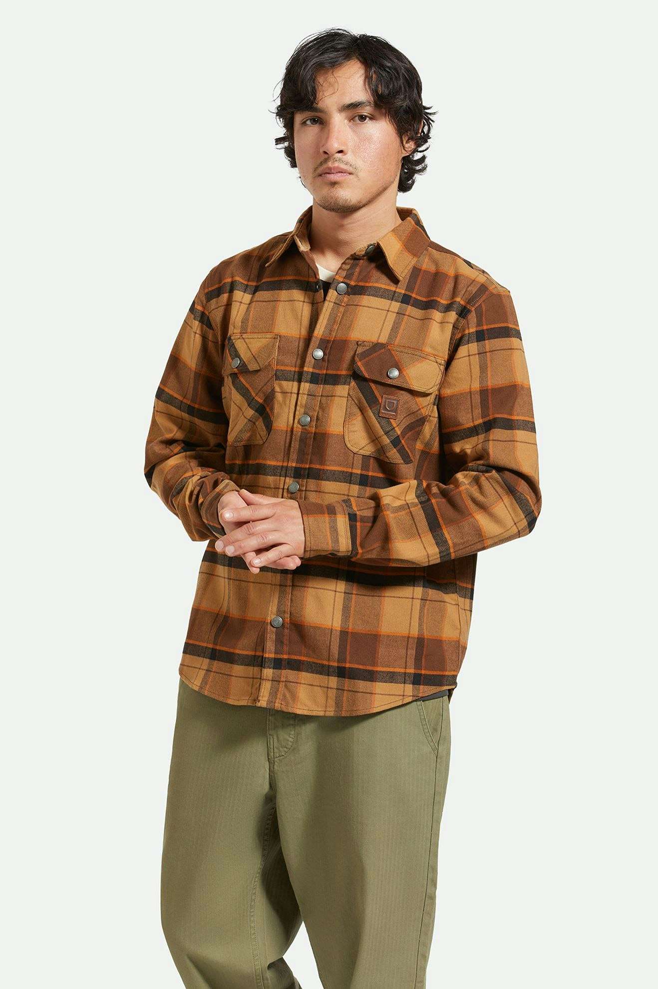 Builders Bowery Flannel - Burro Brown/Pinecone