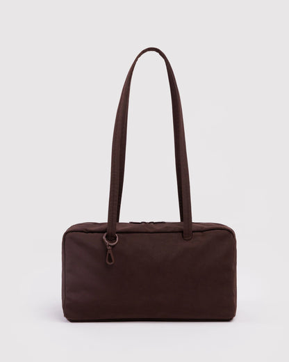 Nylon Bowler Bag - Coffee
