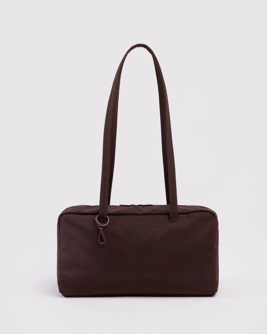 Nylon Bowler Bag - Coffee