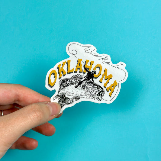 Wild Ride in Oklahoma Sticker - Largemouth