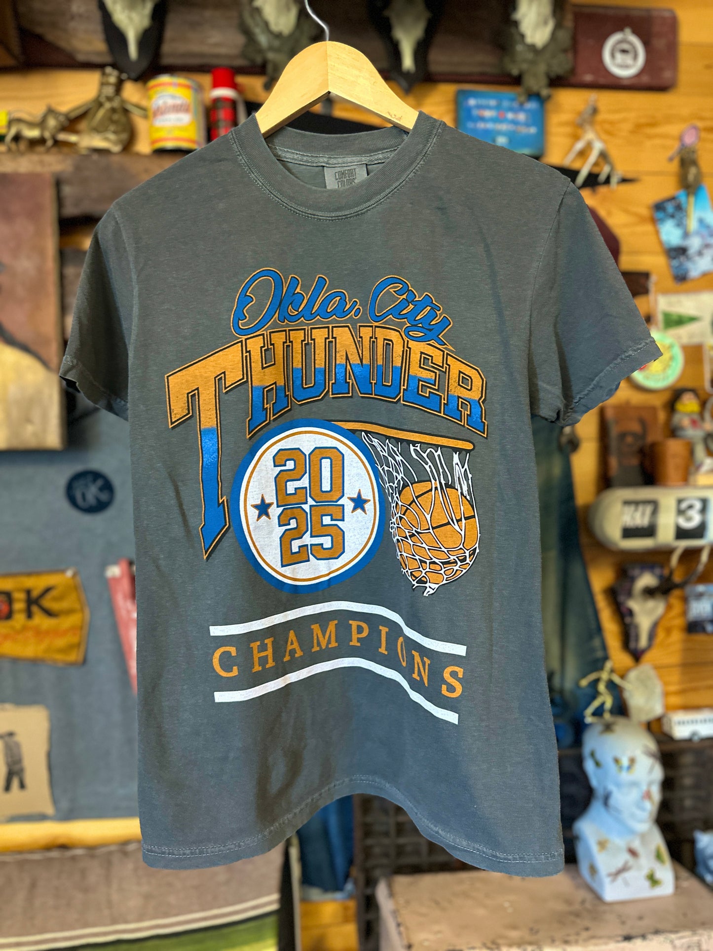 OKC Thunder Champions Net Tee - Pepper