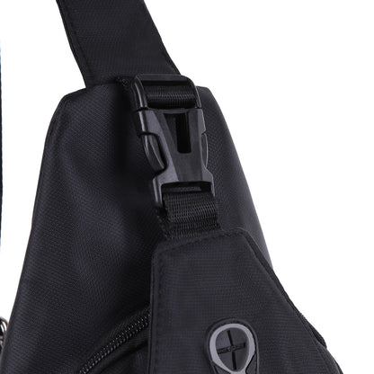 Crossbody Sling Bag w/ Adjustable Strap - Black