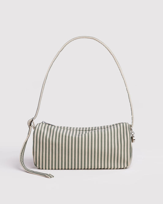 Nylon Loaf Bag - Sage Stripe