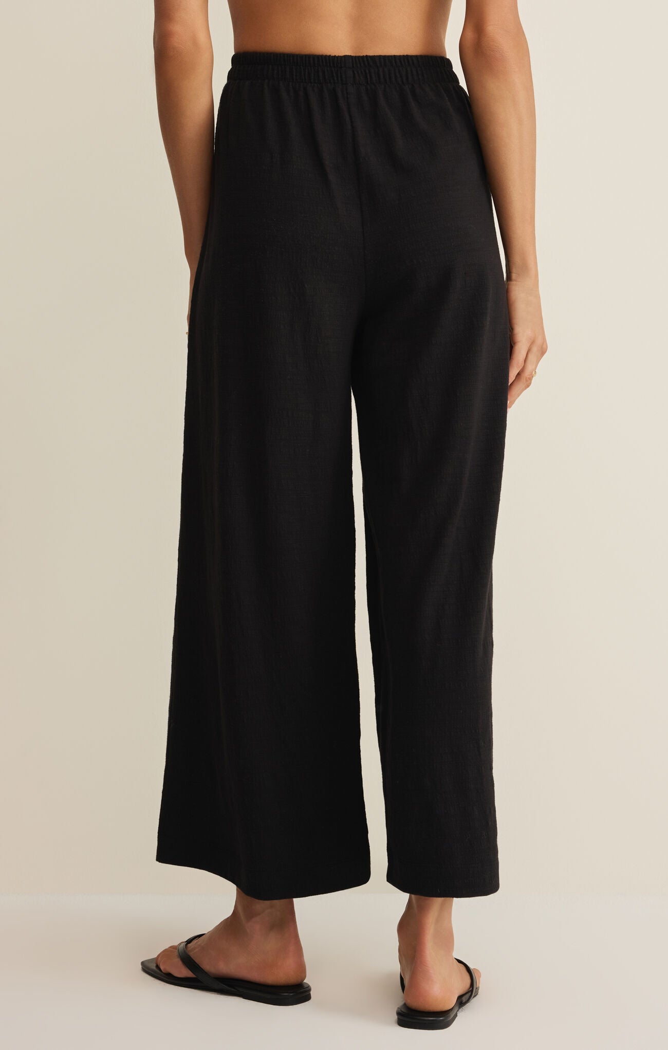 Scout Textured Slub Pant - Black