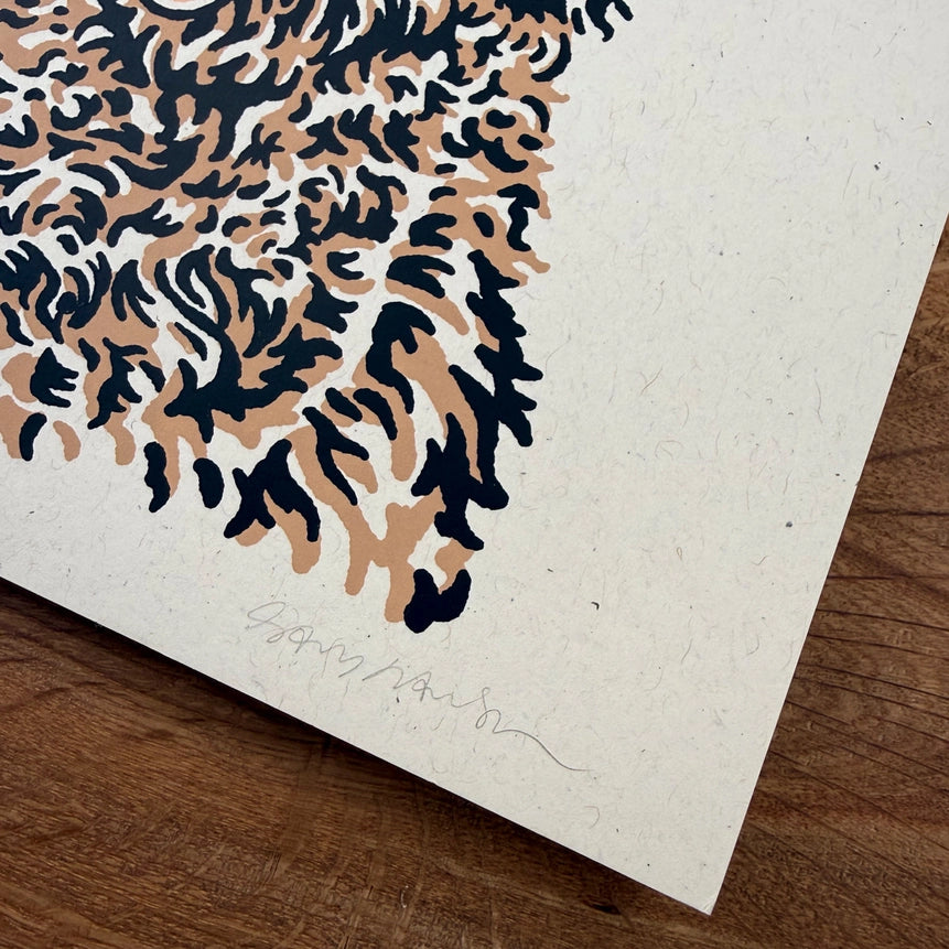 Golden Doodle Cowdog - Signed 8x10in Silkscreen Print