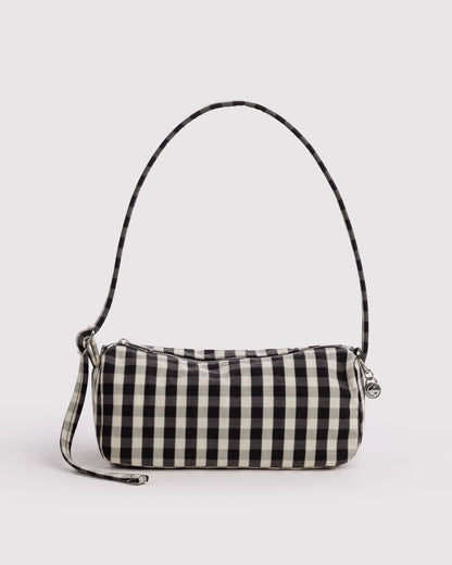 Nylon Loaf Bag - Black & Cream Gingham