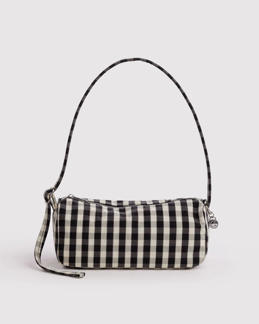 Nylon Loaf Bag - Black & Cream Gingham