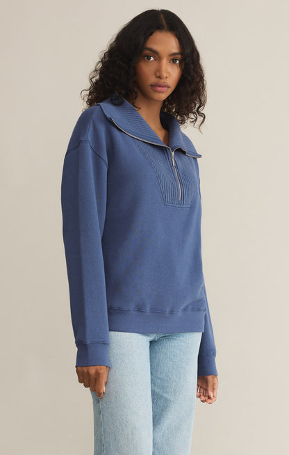 Sonata Fleece Sweatshirt - True Navy