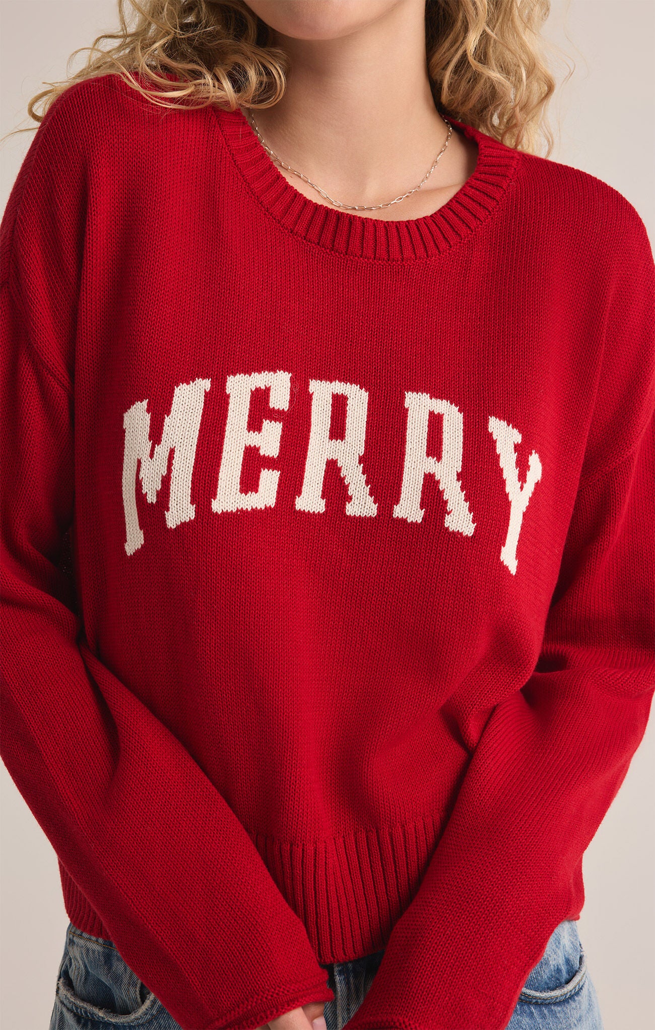 Sienna Merry Sweater - Haute Red