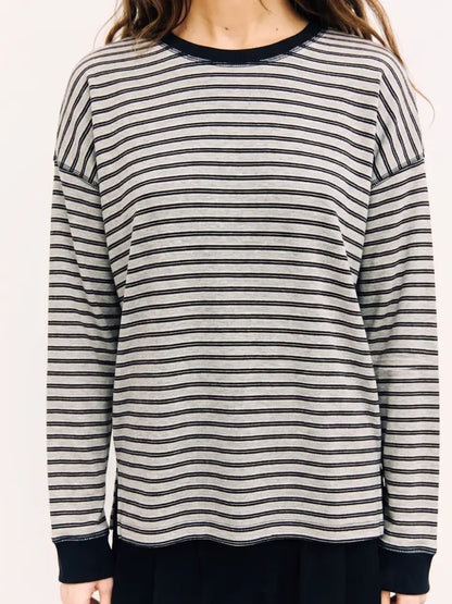 The Joanna Top - Heather Grey Multi