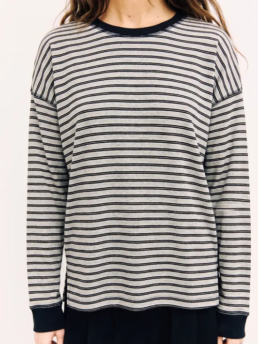 The Joanna Top - Heather Grey Multi