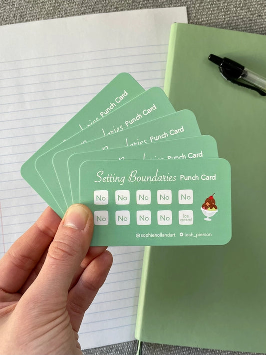 Setting Boundaries Punch Card Pack - Ice Cream