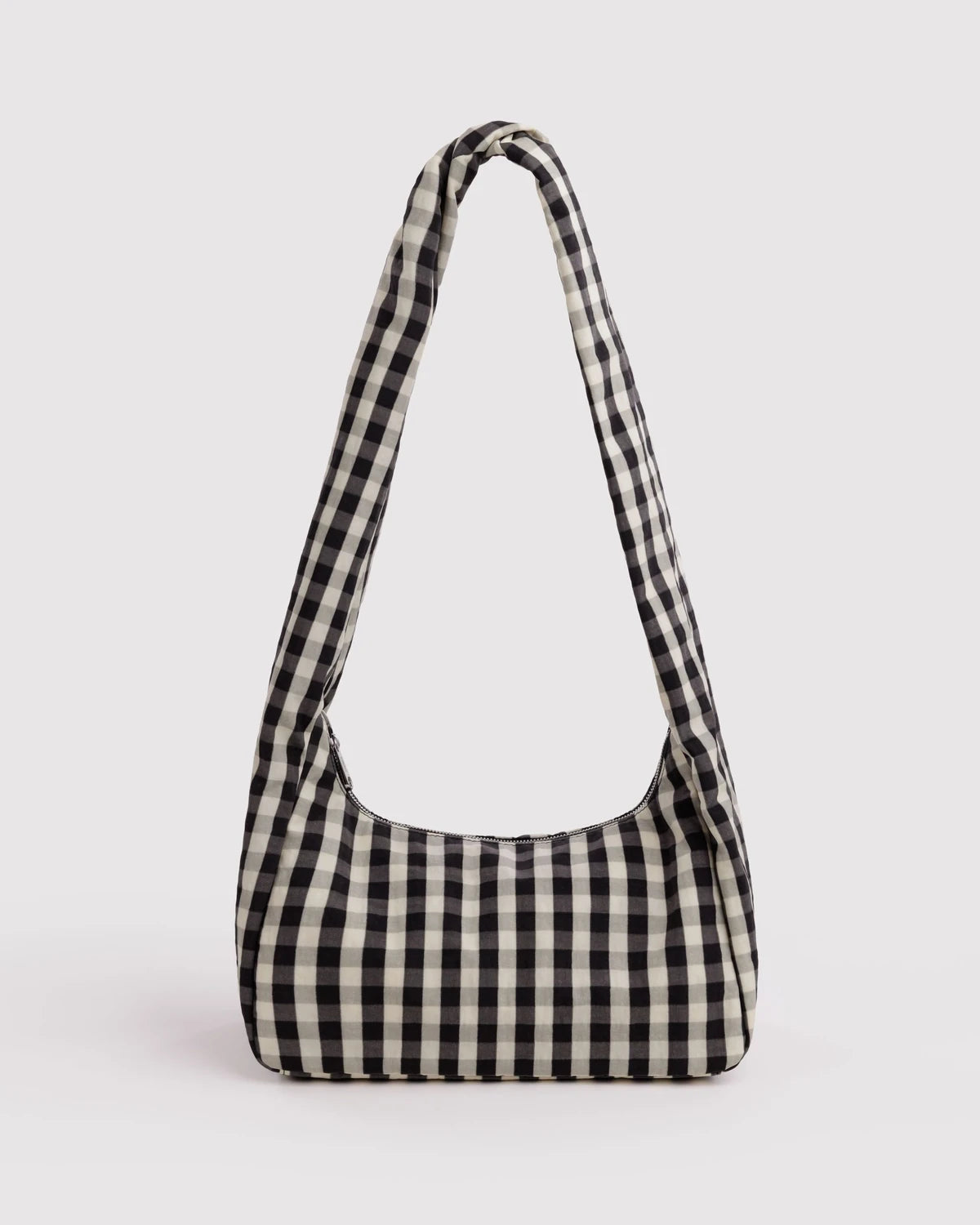 Nylon Meringue Bag - Black & Cream Gingham