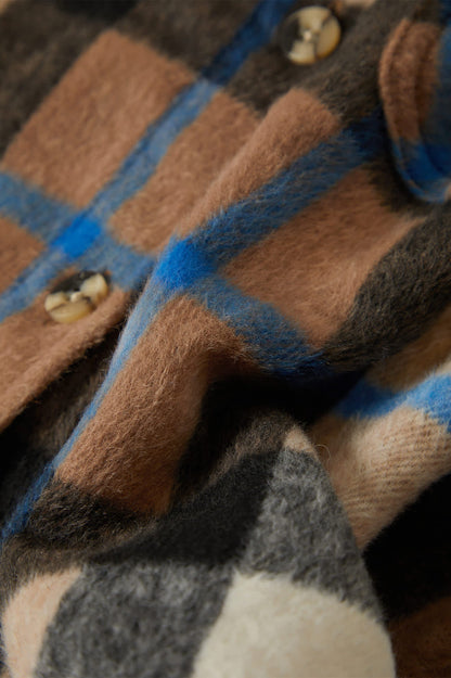 Bowery Women's Soft Brushed Flannel - Washed Black/Sand