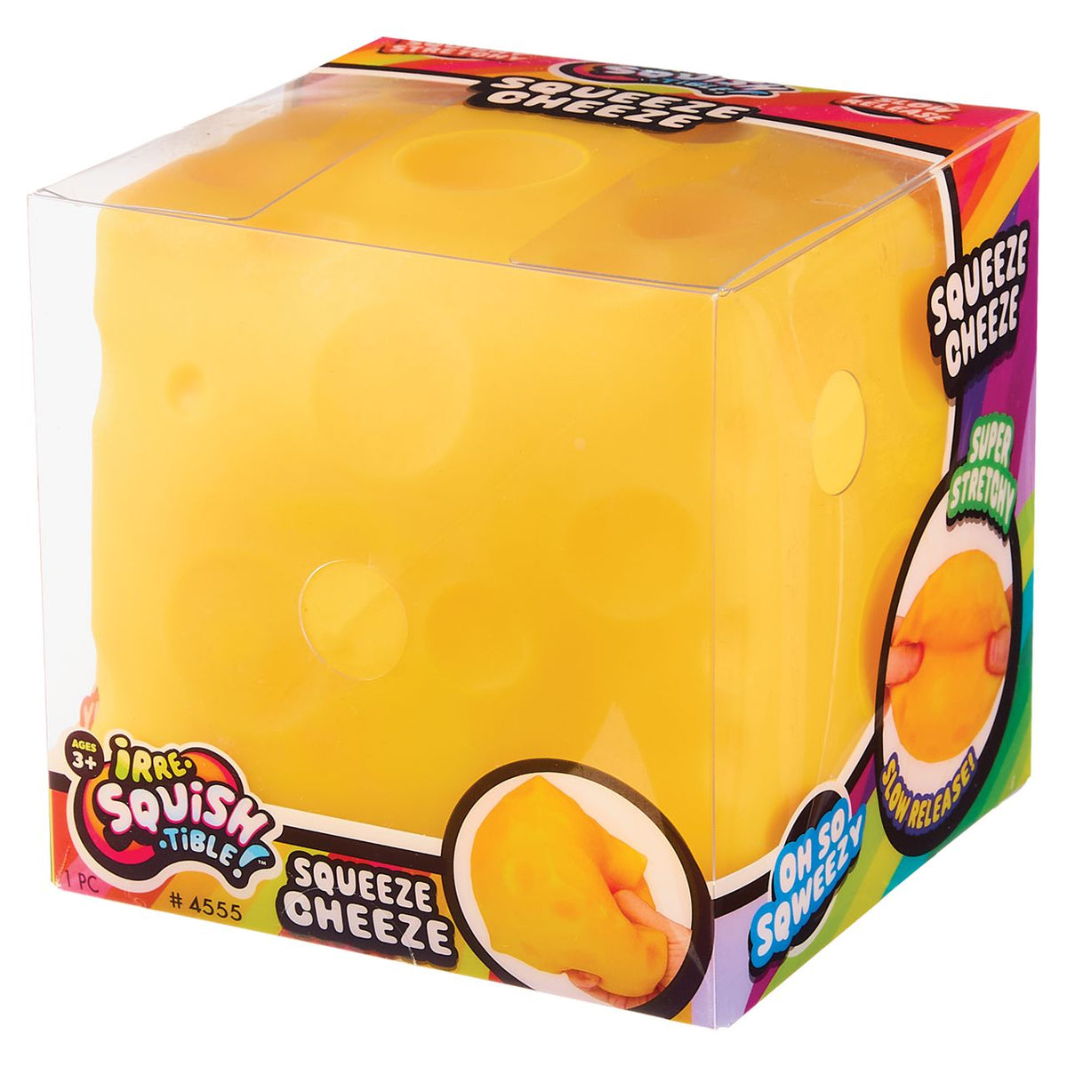 Irresquishtible Squeeze Cheeze Squishy Toy