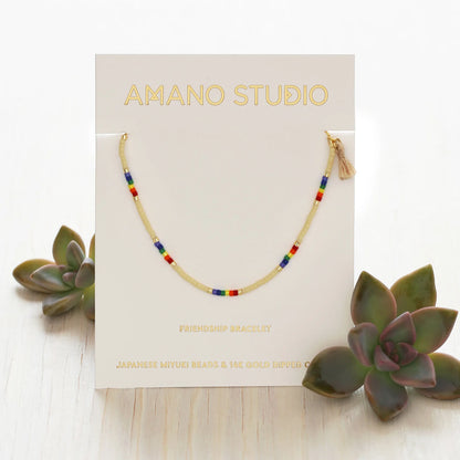 Miyuki Japanese Seed Bead Bracelets - Rainbow