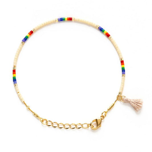 Miyuki Japanese Seed Bead Bracelets - Rainbow