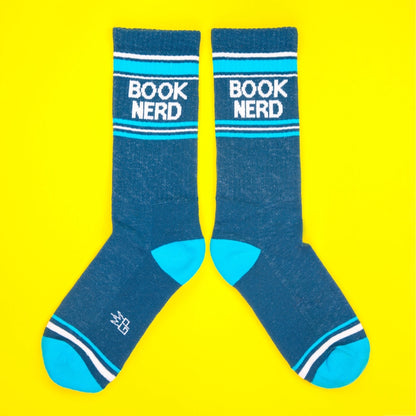 Book Nerd Gym Crew Socks